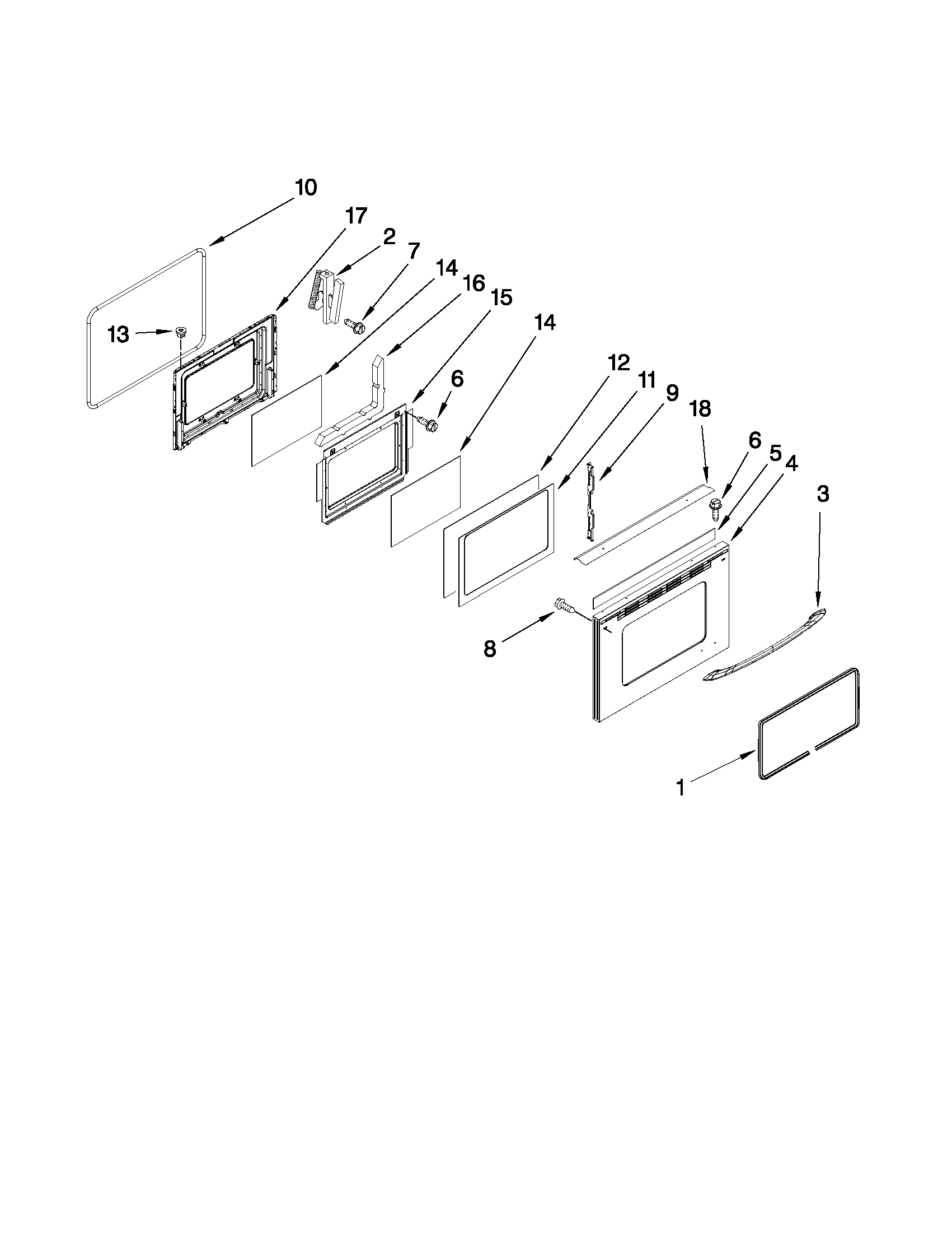 Lower door parts