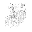 Maytag MEDB850WR1 cabinet parts diagram
