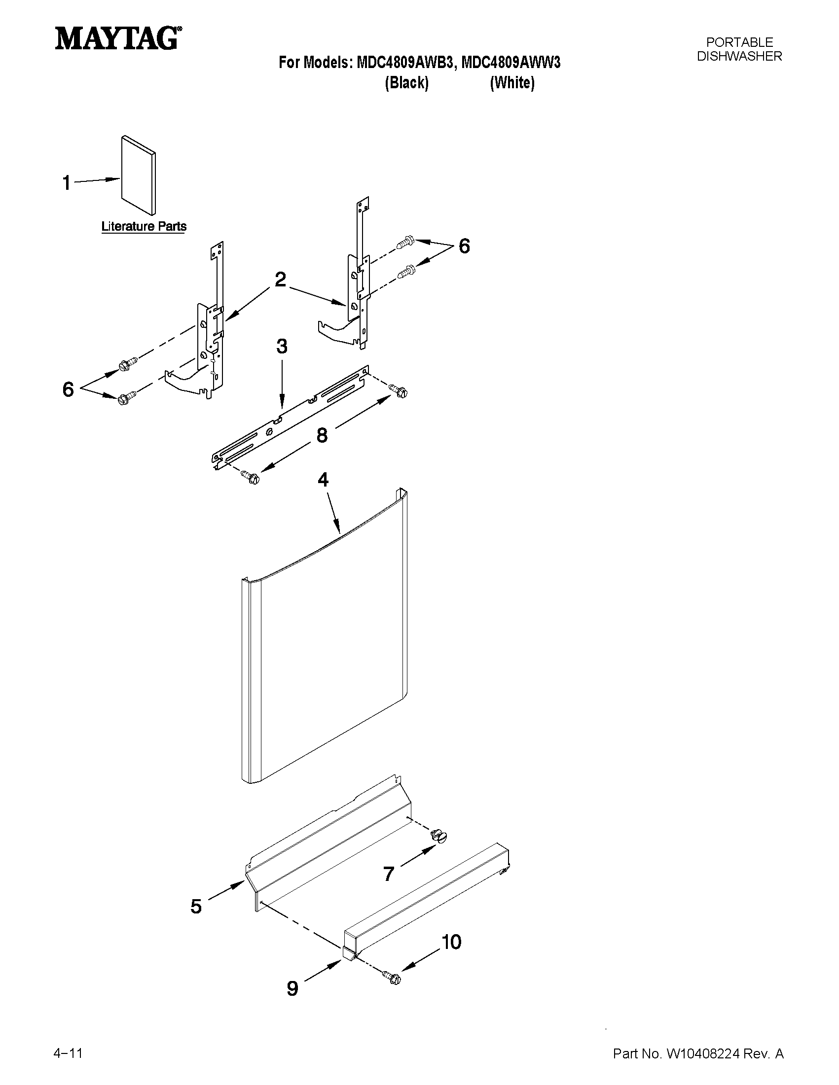 Door and panel parts