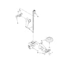 Maytag MDC4809AWB3 fill, drain and overfill parts diagram