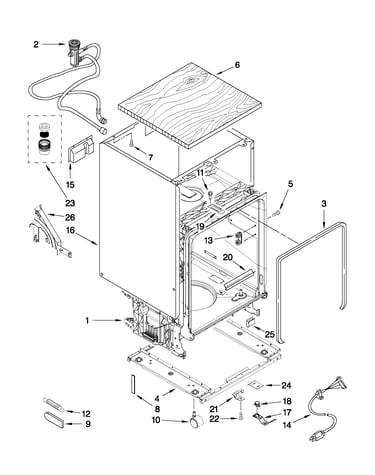 Tub and frame parts
