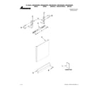 Amana ADB1600AWB4 door and panel parts diagram