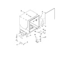 Amana ADB1600AWS4 tub and frame parts diagram