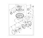 Amana ADB1600AWB4 pump and motor parts diagram