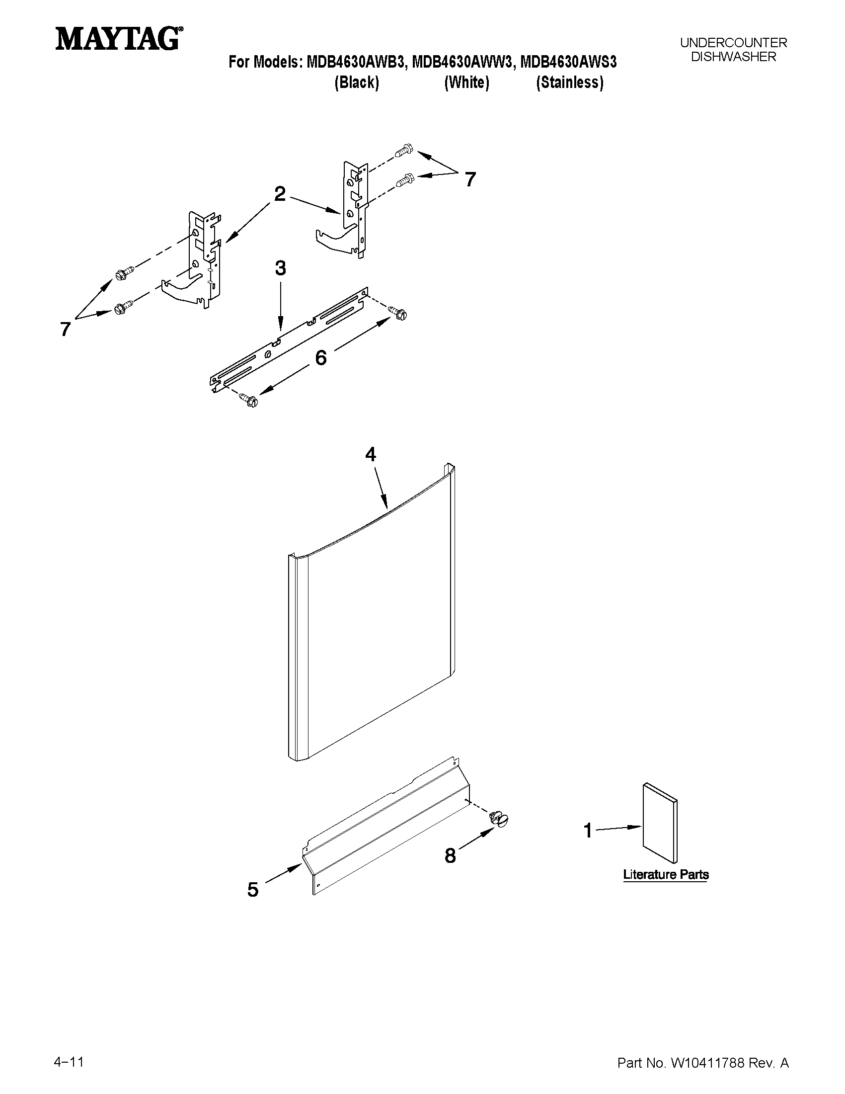 Door and panel parts