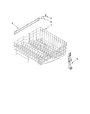 Upper rack and track parts
