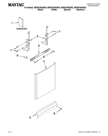 Door and panel parts