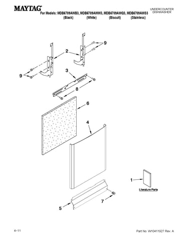 Door and panel parts