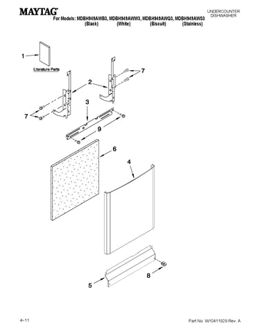 Door and panel parts