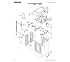 Maytag MVWX600XW1 top and cabinet parts diagram