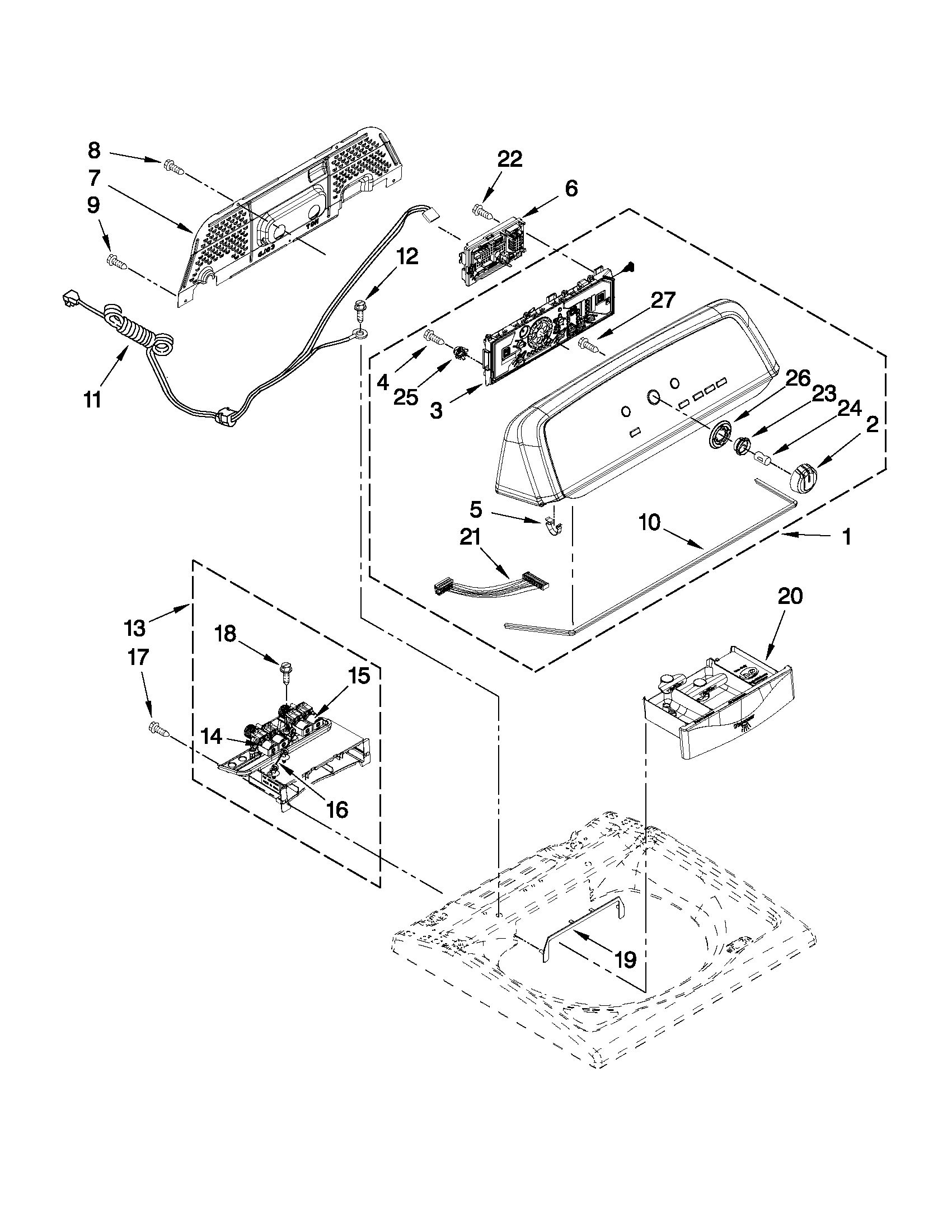 CONSOLE AND DISPENSER PARTS