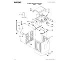 Maytag MVWX700XW1 top and cabinet parts diagram