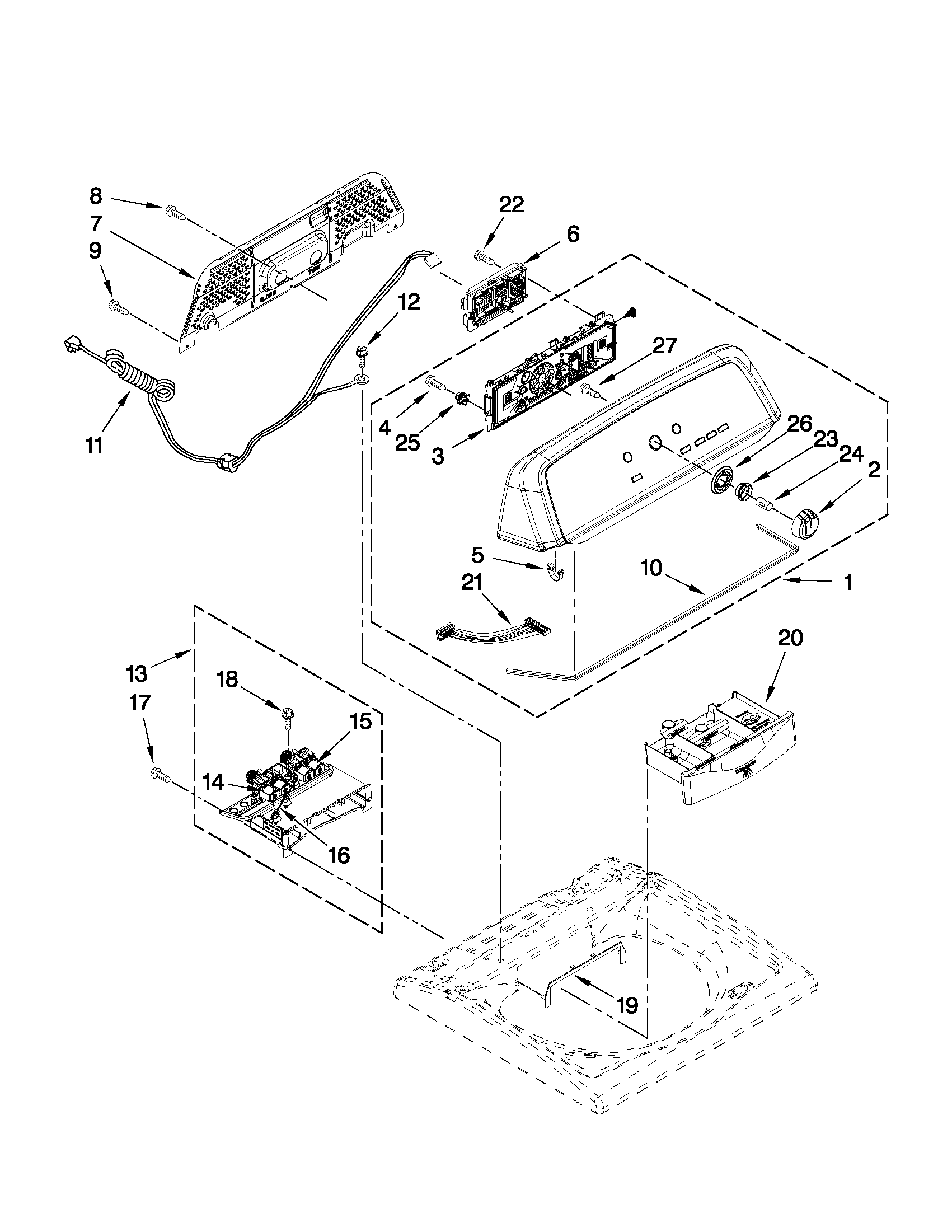 CONSOLE AND DISPENSER PARTS