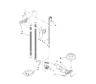 Maytag MDBTT53AWW3 fill, drain and overfill parts diagram