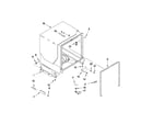 Maytag MDBTT53AWB3 tub and frame parts diagram