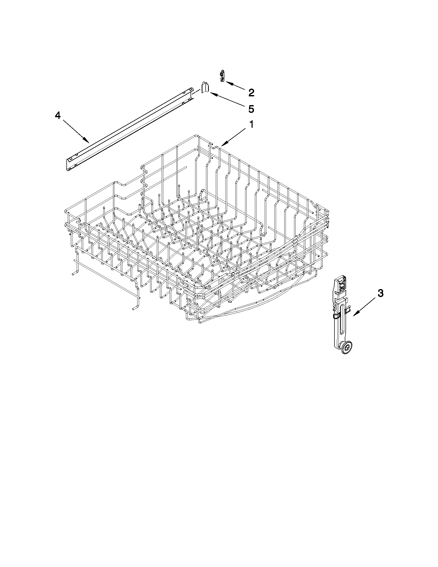 UPPER RACK AND TRACK PARTS