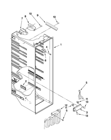 Refrigerator liner parts