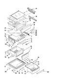 Refrigerator shelf parts