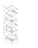 Refrigerator shelf parts