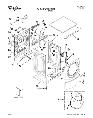 Top and cabinet parts