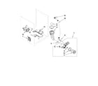 Whirlpool WFW9451XW00 pump and motor parts diagram