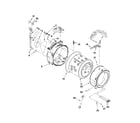 Whirlpool WFW9750WR02 tub and basket parts diagram