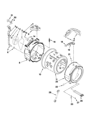 Tub and basket parts