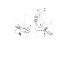 Whirlpool WFW9750WL02 pump and motor parts diagram