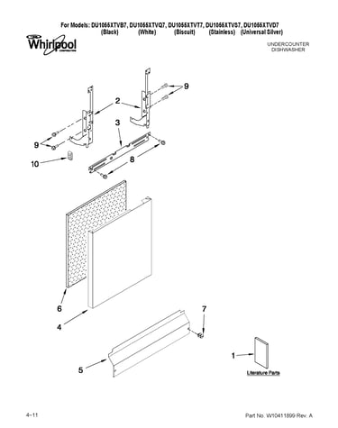 Door and panel parts