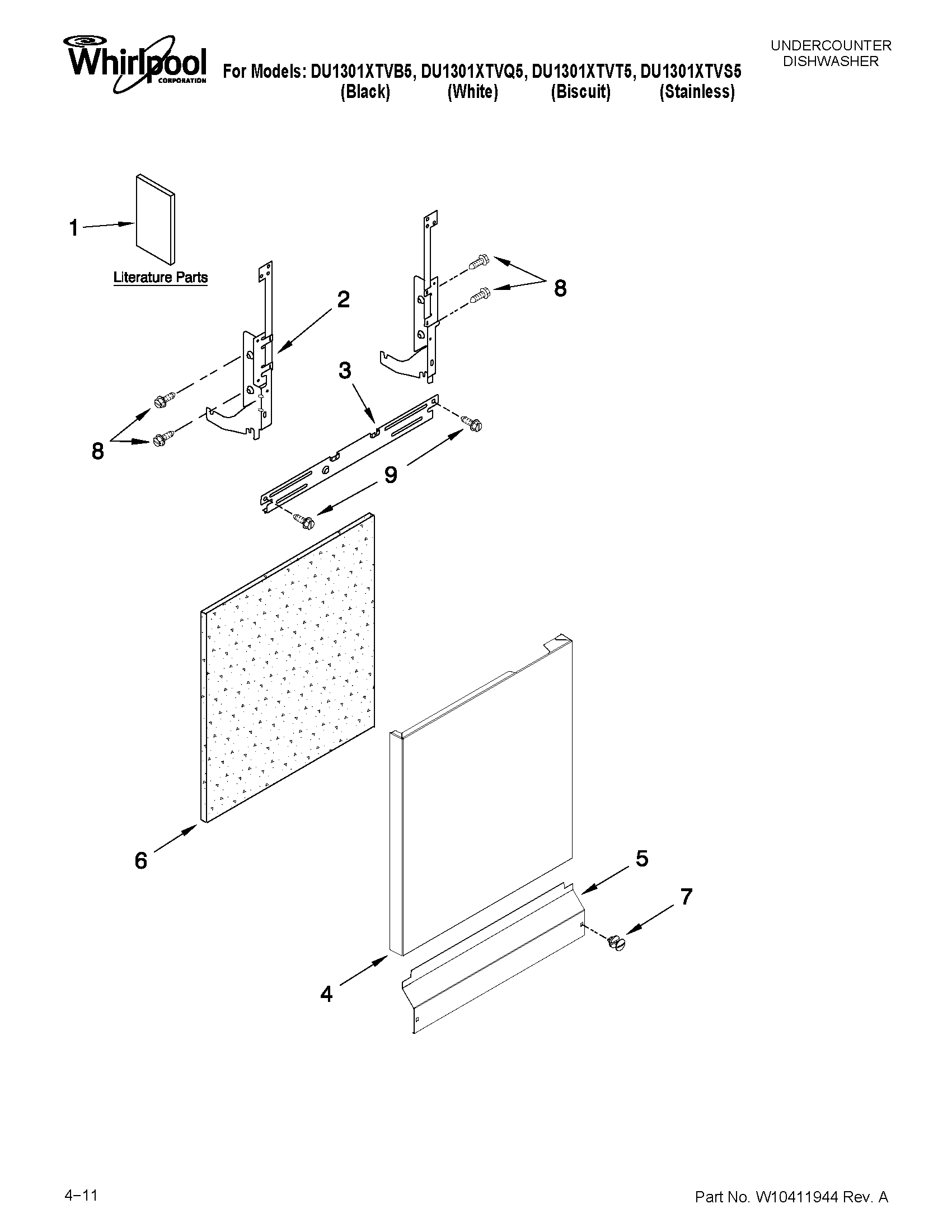 Door and panel parts