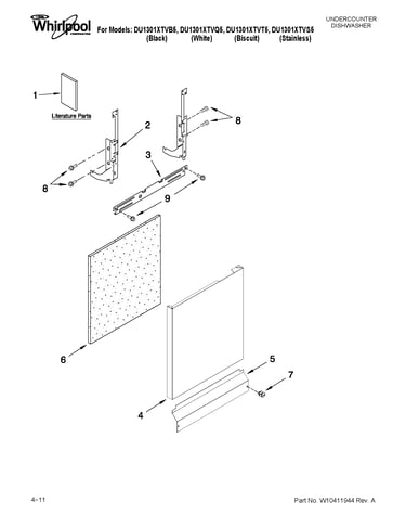 Door and panel parts