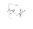 Whirlpool DU1301XTVQ5 upper wash and rinse parts diagram