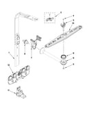 Upper wash and rinse parts