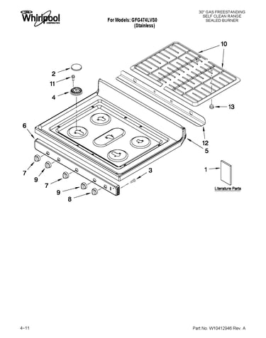 Cooktop parts