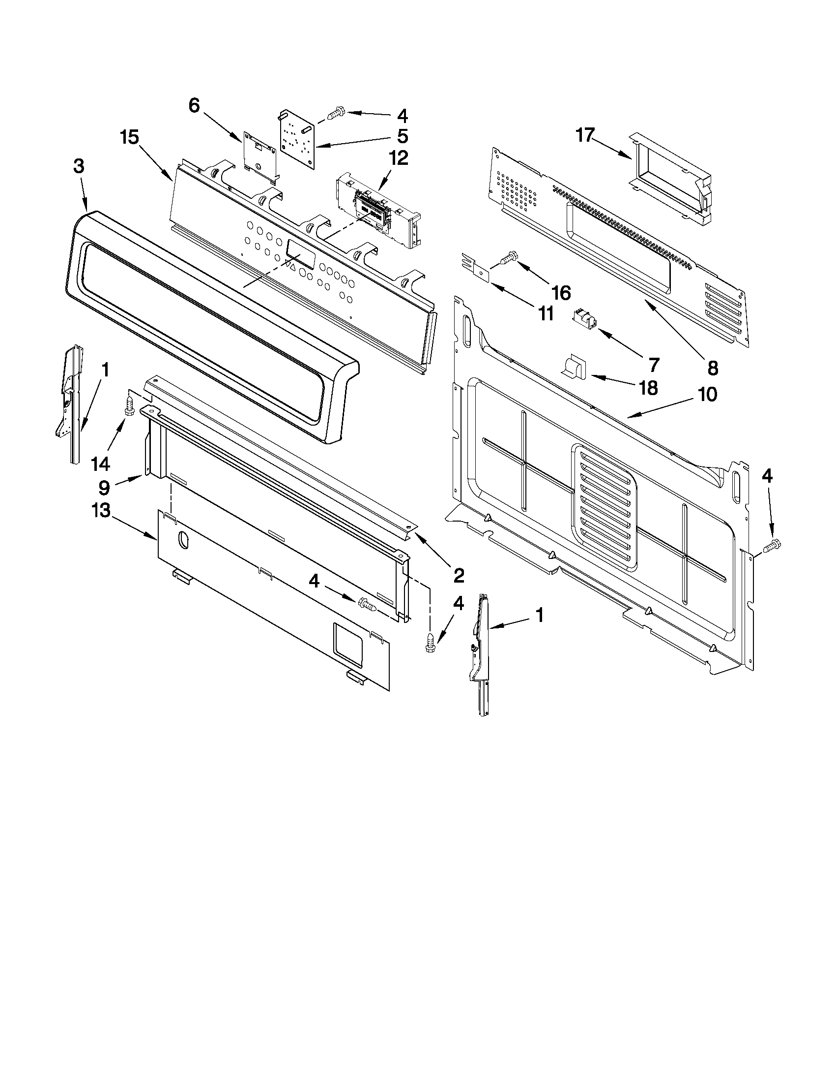 Control panel parts