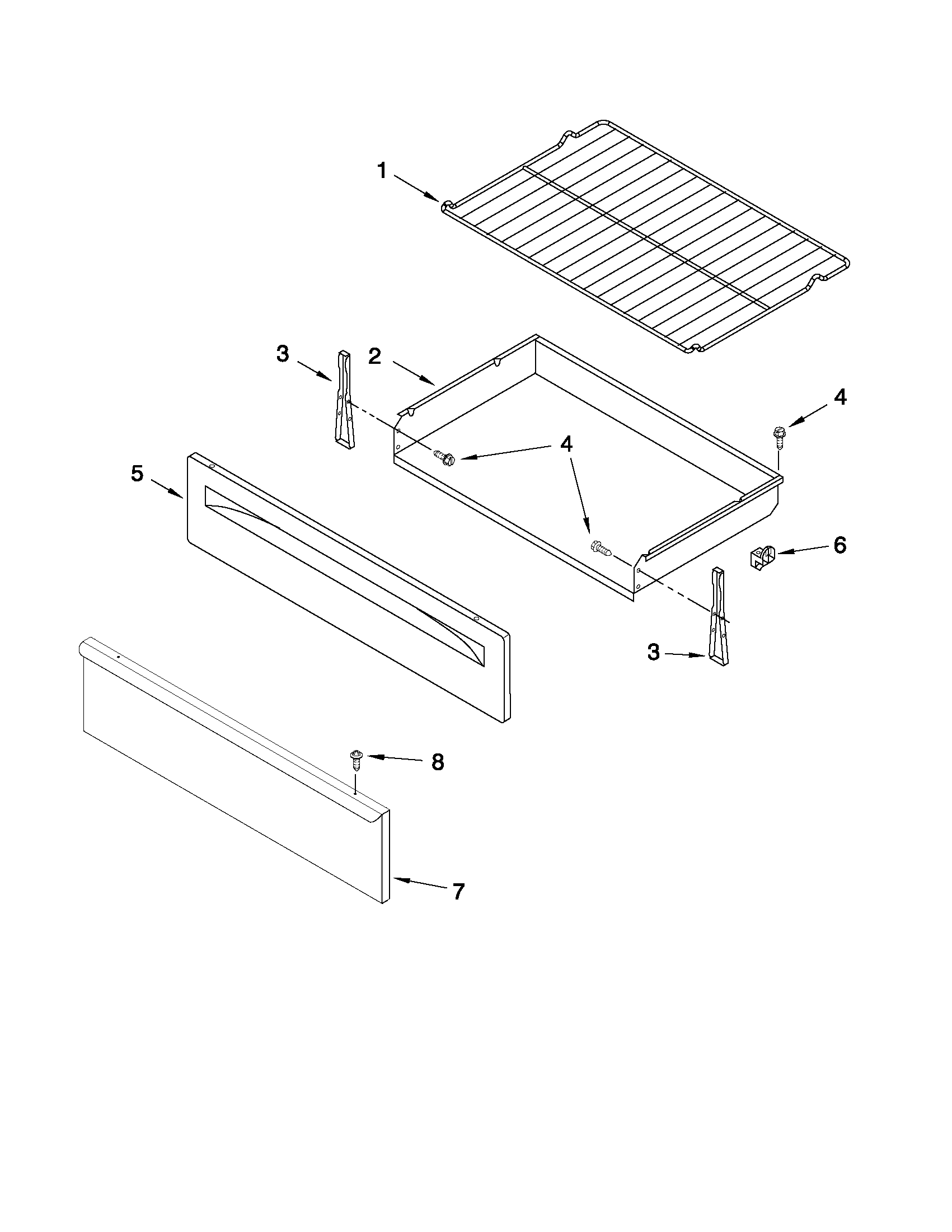 Drawer & broiler parts