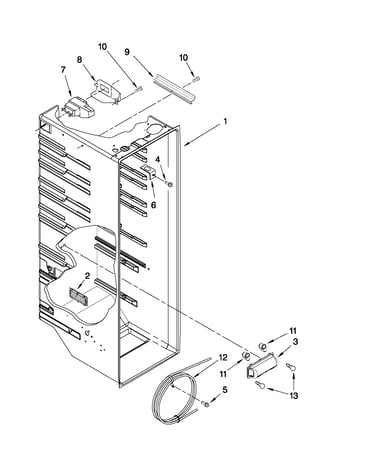 Refrigerator liner parts