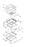 Refrigerator shelf parts