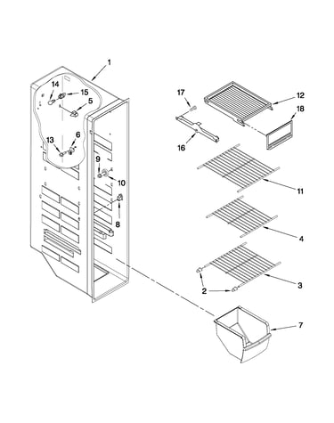 Freezer liner parts