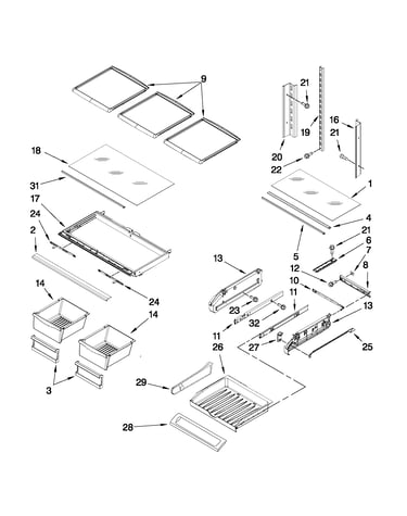 Shelf parts