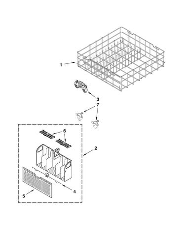 Lower rack parts