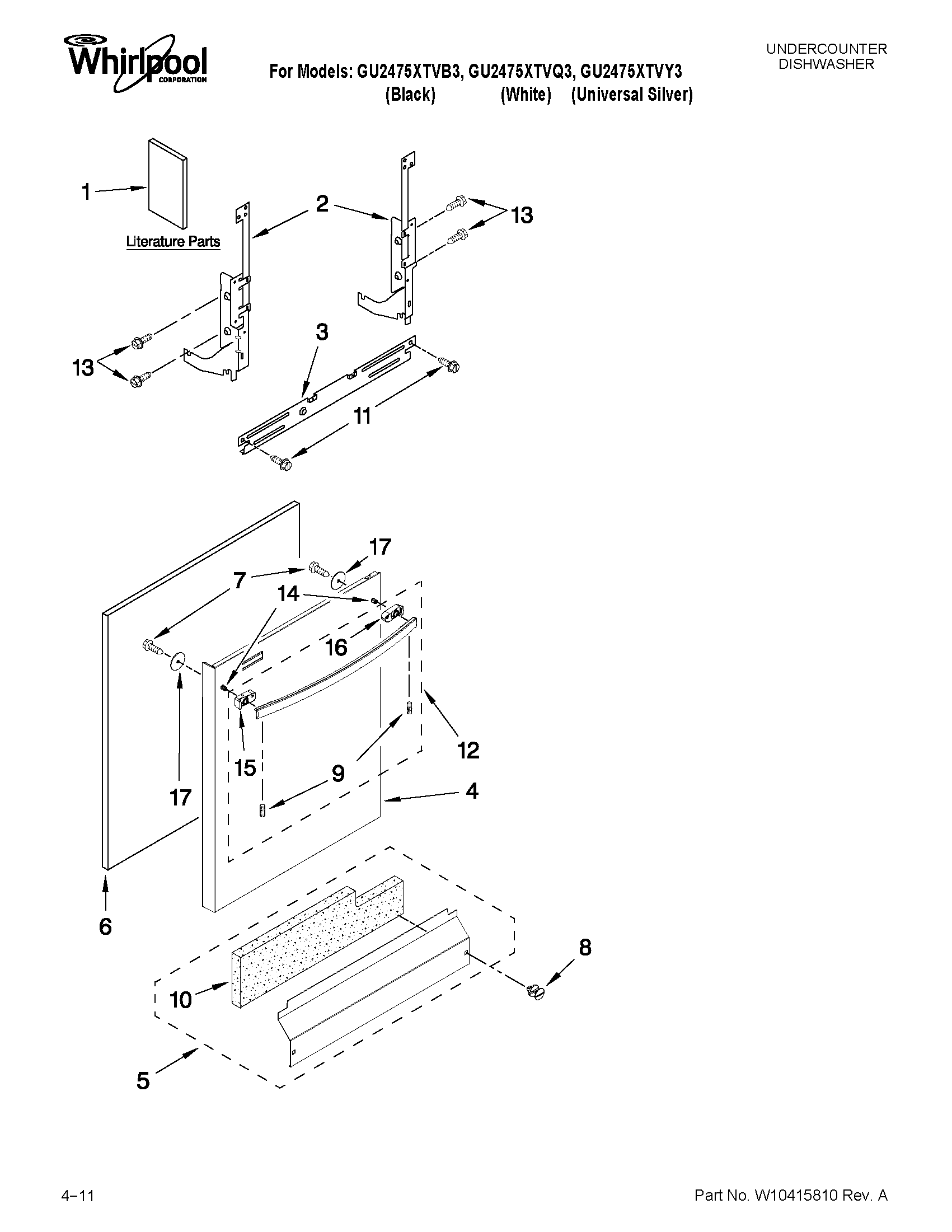 Door and panel parts