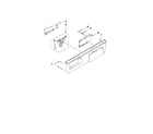 Whirlpool GU2475XTVQ3 control panel and latch parts diagram