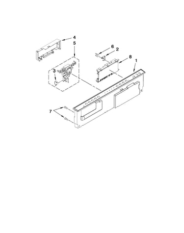 Control panel and latch parts