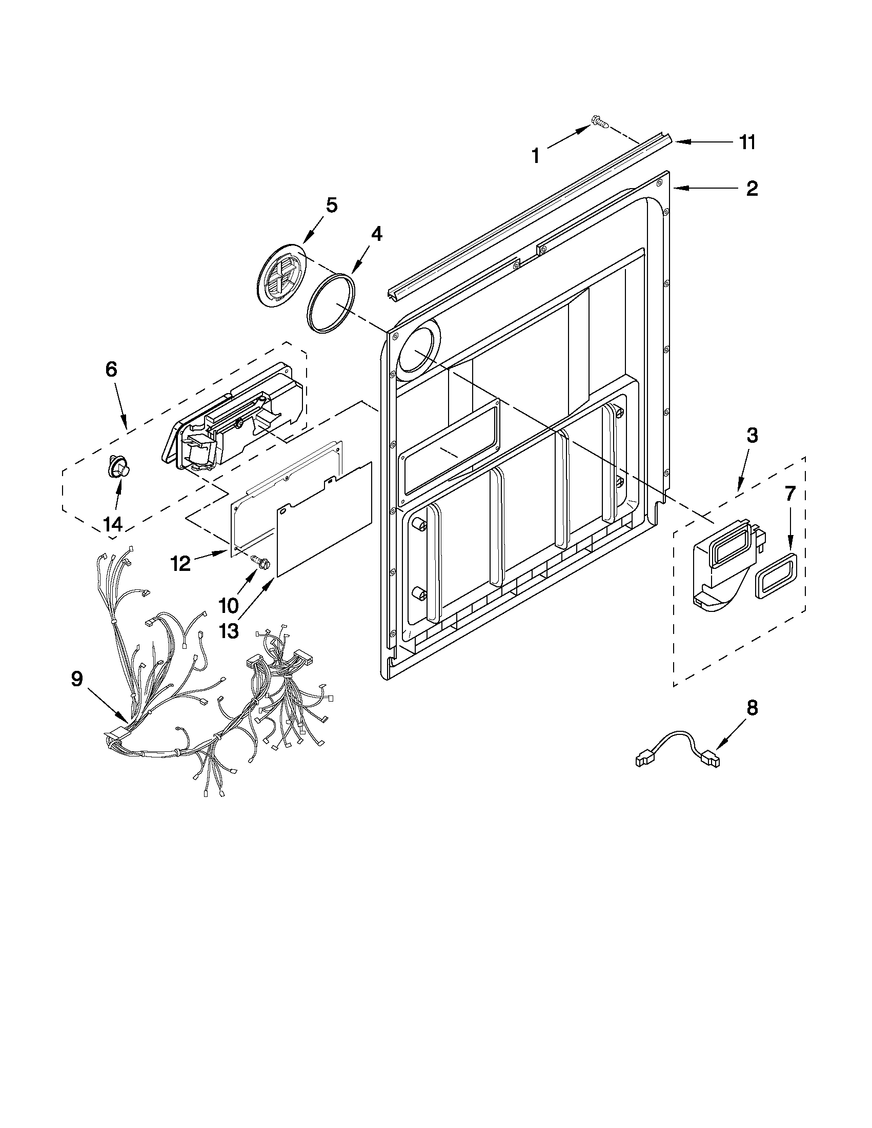 Inner door parts
