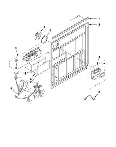 Inner door parts