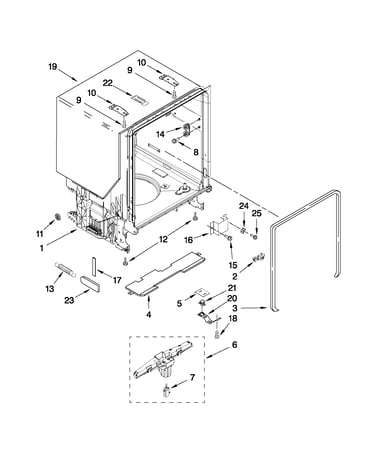 Tub and frame parts
