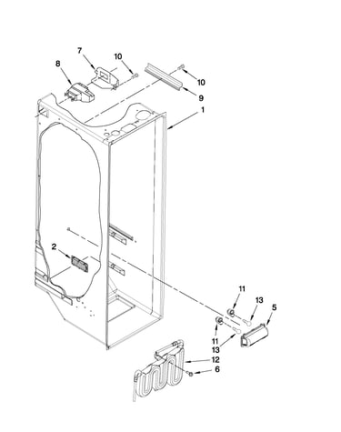 Refrigerator liner parts