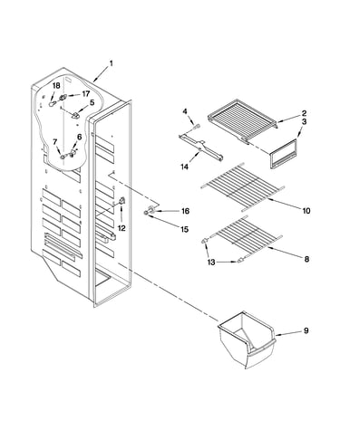 Freezer liner parts