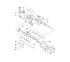 Whirlpool ED5GVEXVD04 motor and ice container parts diagram